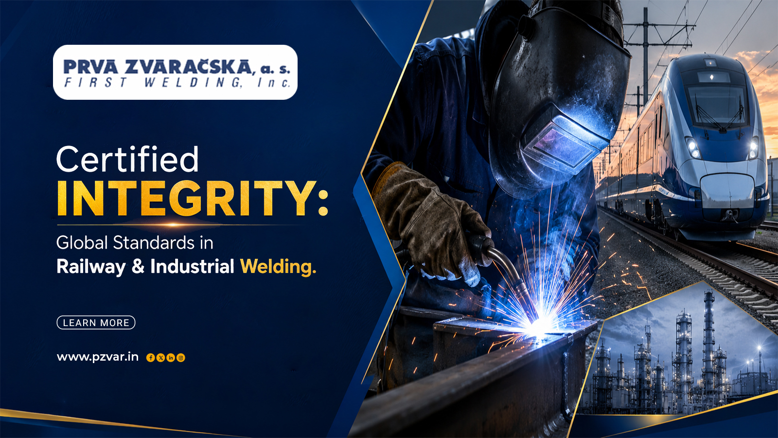 certified integrity global standards in railway & industrial welding