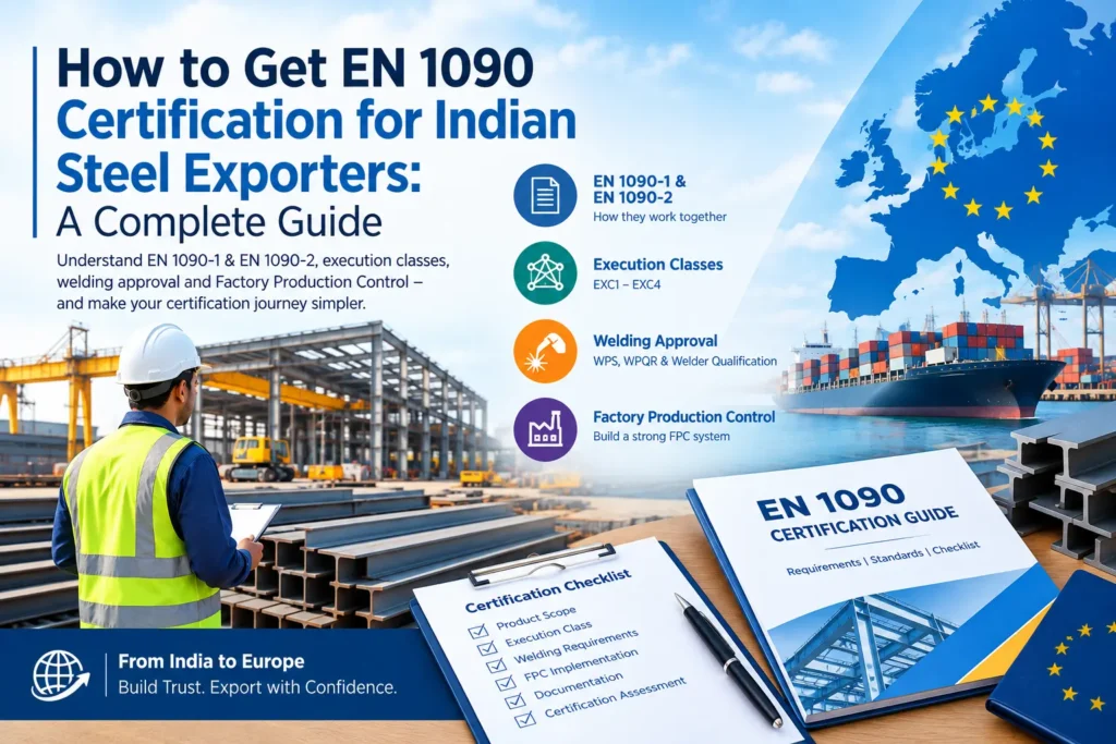EN 1090 certification guide for Indian steel exporters to Europe