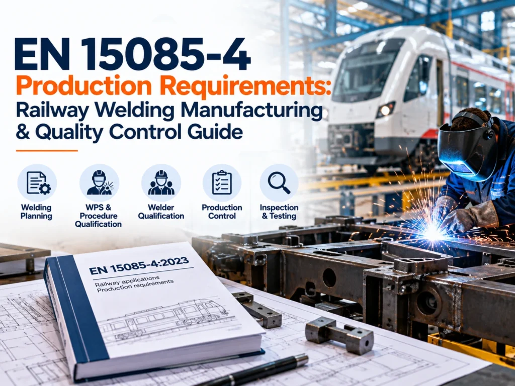 EN 15085-4:2023 production requirements for railway welding manufacturing and quality control