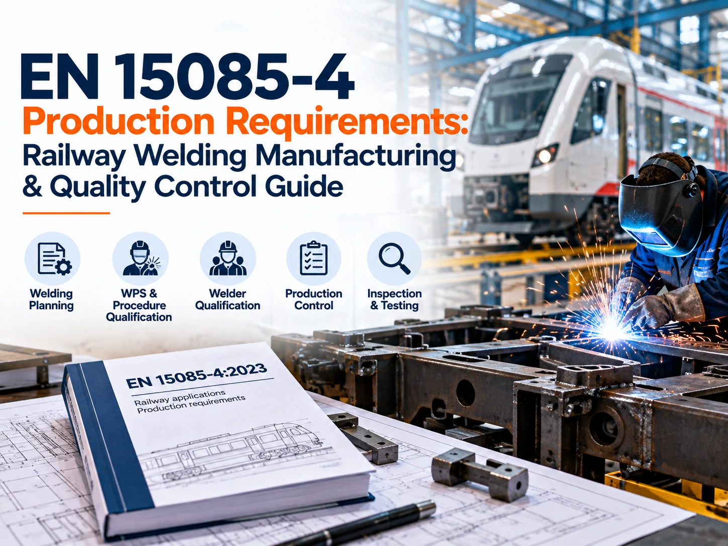 EN 15085-4:2023 production requirements for railway welding manufacturing and quality control