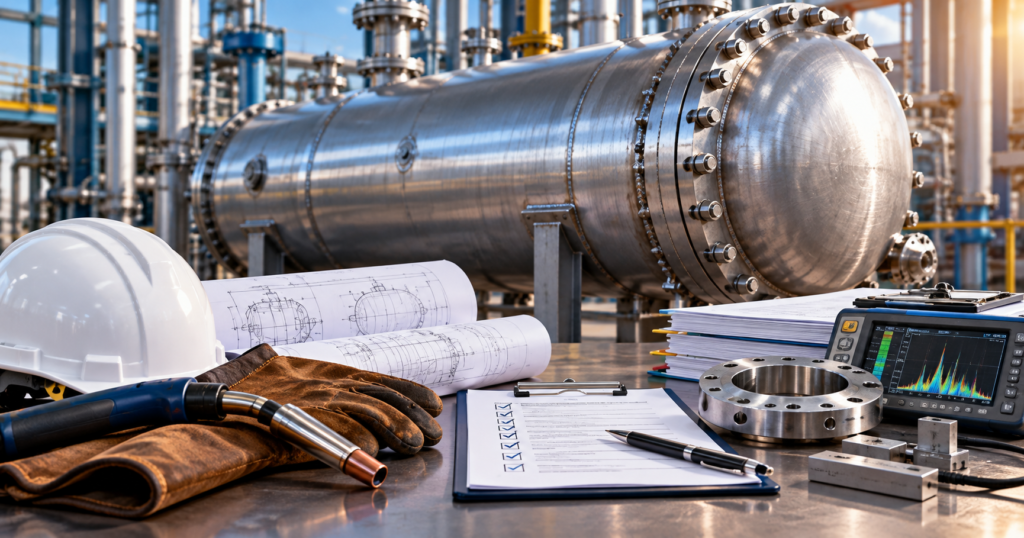PED documentation and welding compliance for pressure equipment