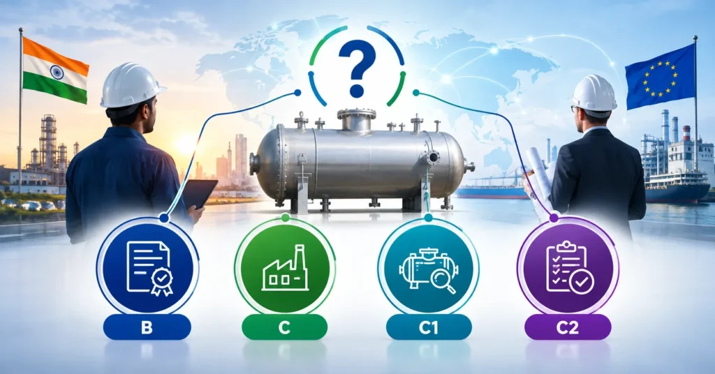 SPVD conformity assessment modules B C C1 C2 for pressure vessels