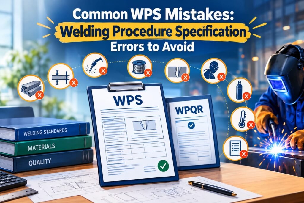 Welding Procedure Specification (WPS) document for production welding