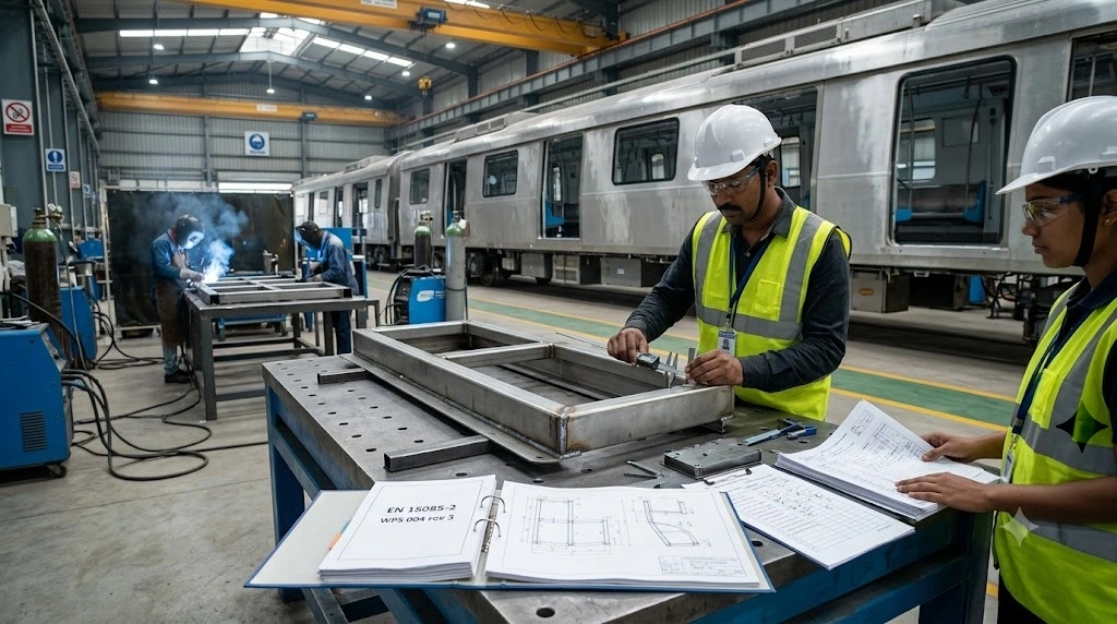 EN 15085-2 CL2 certification for railway components in India